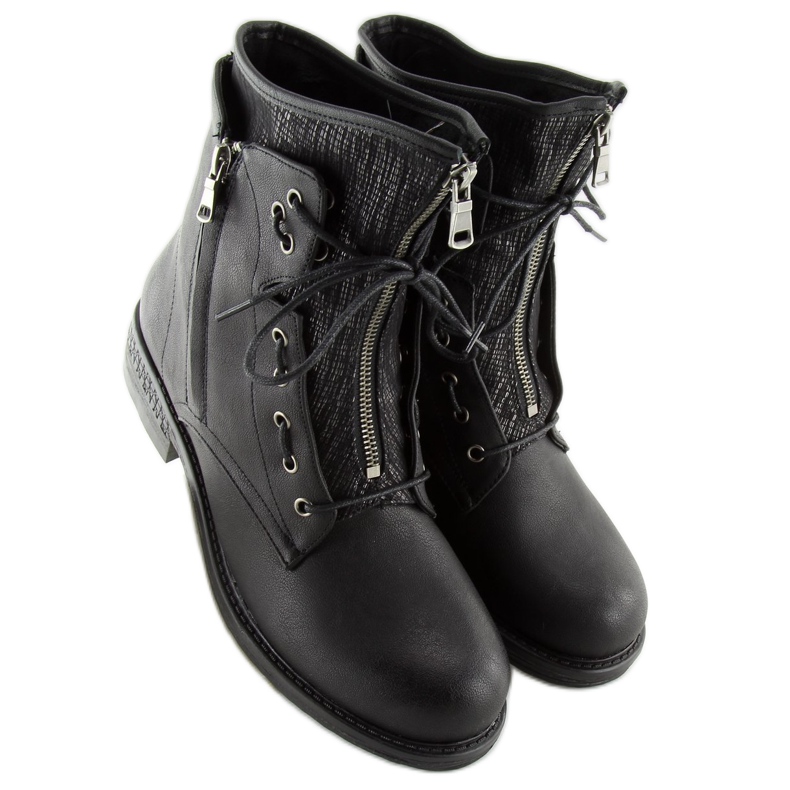 Botas militares femininas pretas CLS-31 pretas preto 1