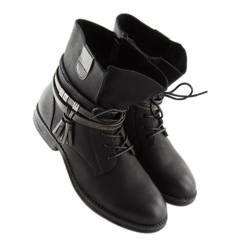 Botas pretas femininas pretas BH52-KB pretas preto 2