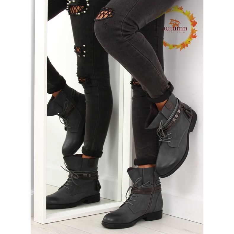 Botas cinza feminino cinza BH52-KB cinza 1