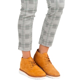 New Age botas de mulher laranja 2