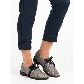 Tied Checked Shoes VICES cinza 1