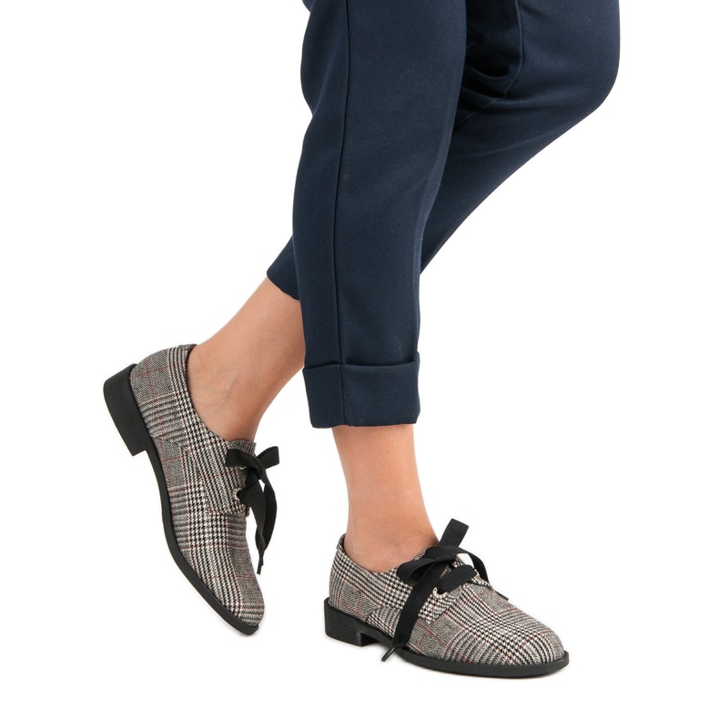 Tied Checked Shoes VICES cinza 2 Tied Checked Shoes VICES cinza 2