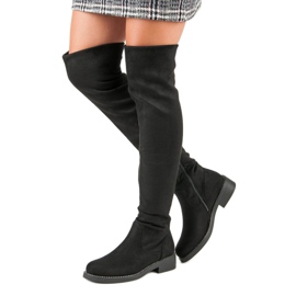 Super Me Botas femininas casuais preto 1