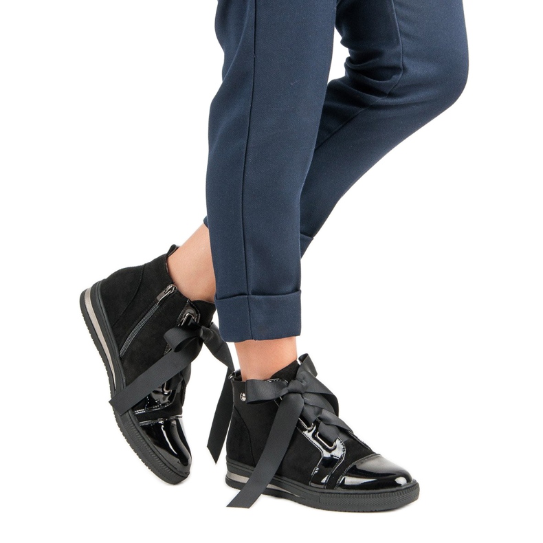 Filippo Tênis elegantes acima do tornozelo preto 2