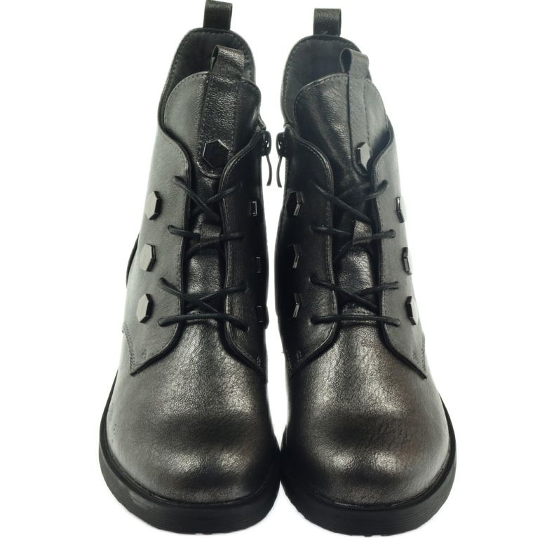 Botas com tachas Sergio Leone 308 cinza 3