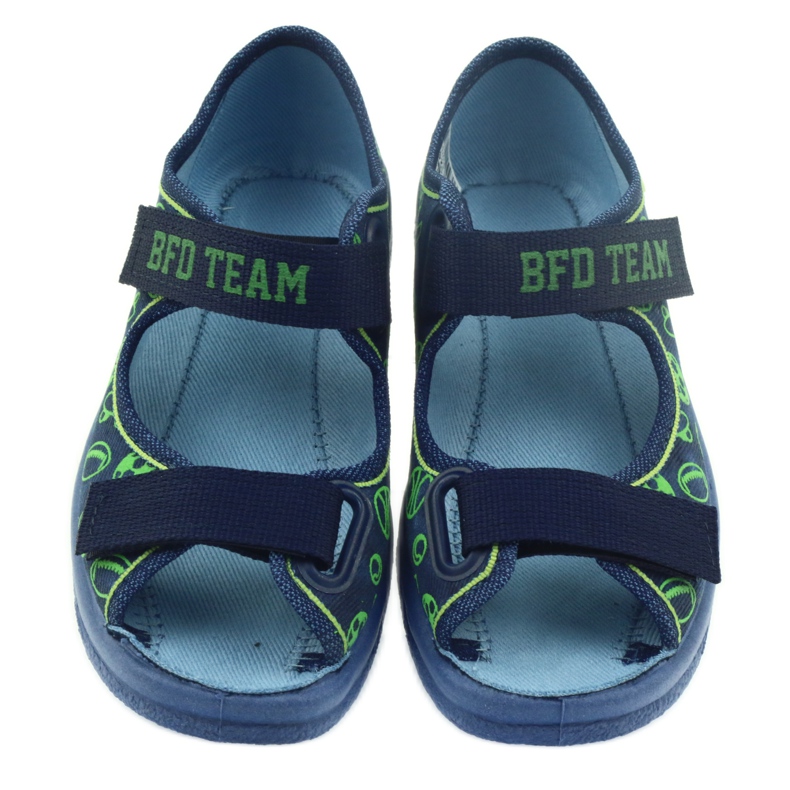 Befado calçado infantil sandálias chinelos 969x124 verde azul marinho 3