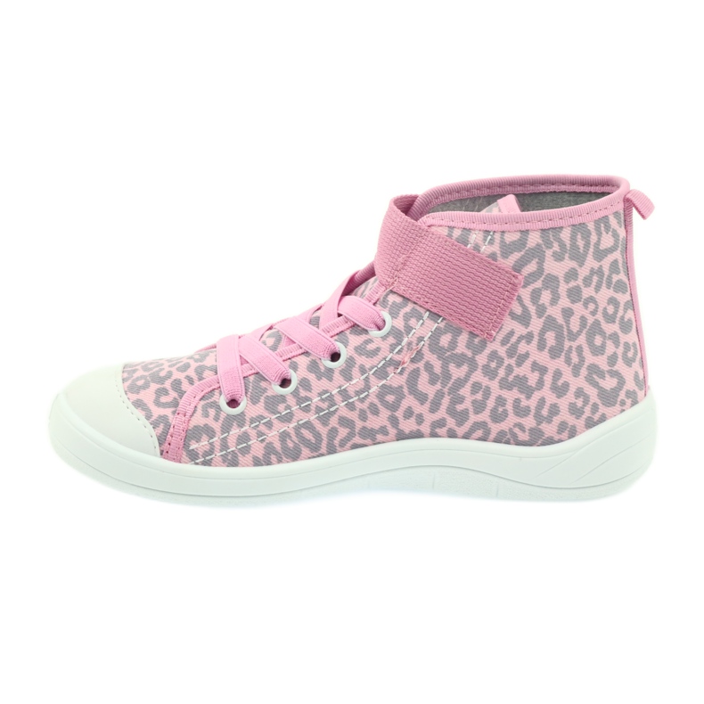 Sapatilhas de calçado infantil Befado 268x057 rosa cinza 2