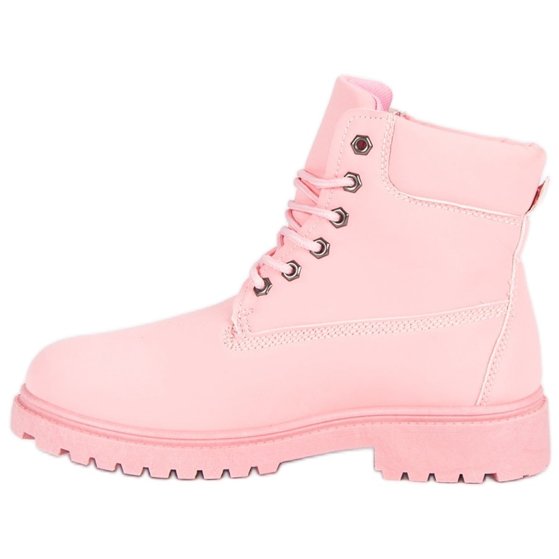 Lemax Botas de caminhada cor-de-rosa femininas 1