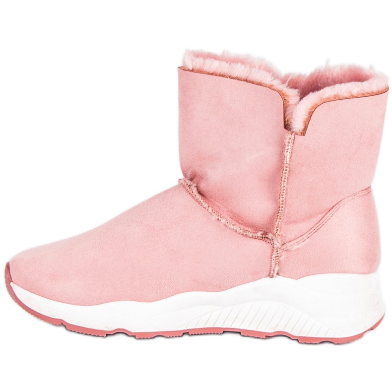 Lemax Botas de neve elegantes com pele rosa 1