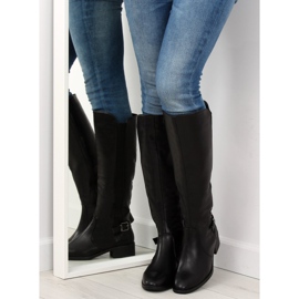Botas femininas pretas QT01P pretas preto 1