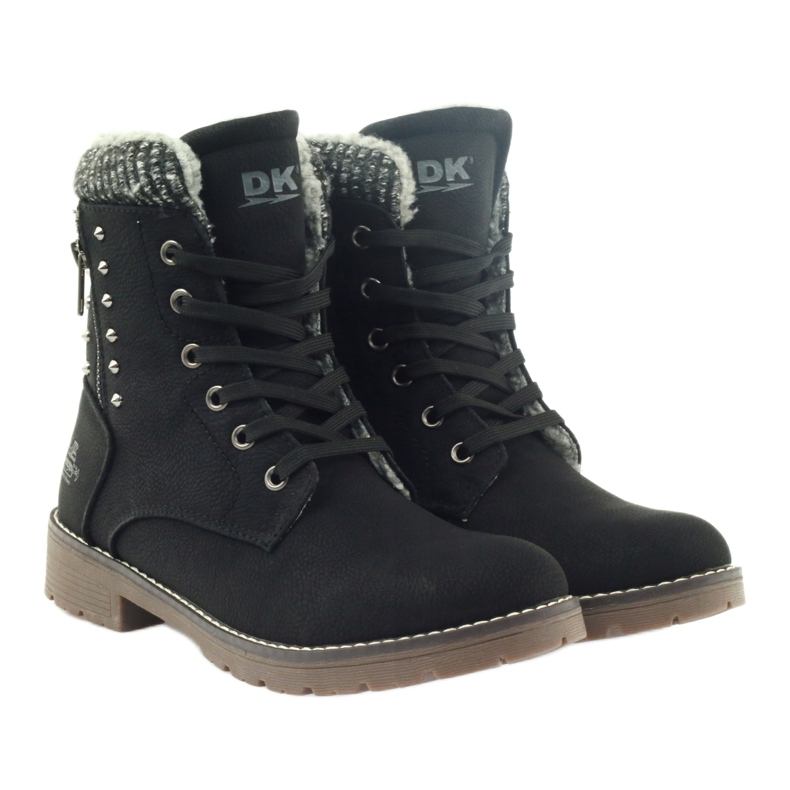 DK Botas Timberki em pele preta preto 4
