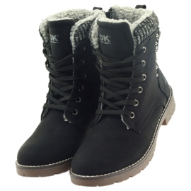 DK Botas Timberki em pele preta preto 3