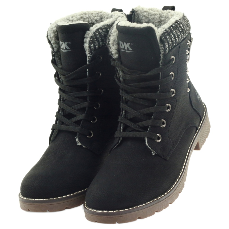 DK Botas Timberki em pele preta preto 3