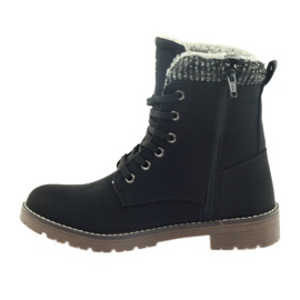 DK Botas Timberki em pele preta preto 2