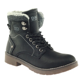 Botas pretas com cordões DK2025 preto 1