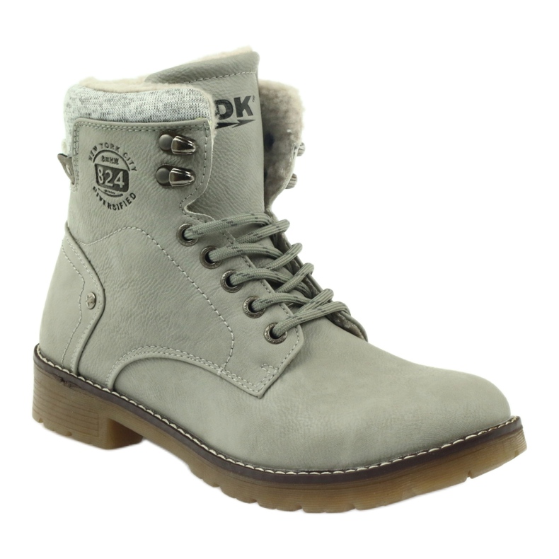 Botas amarradas cinza DK2025 1