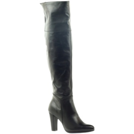 Botas pretas de salto alto preto 1