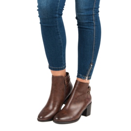 Filippo Botas clássicas de salto alto marrom 1