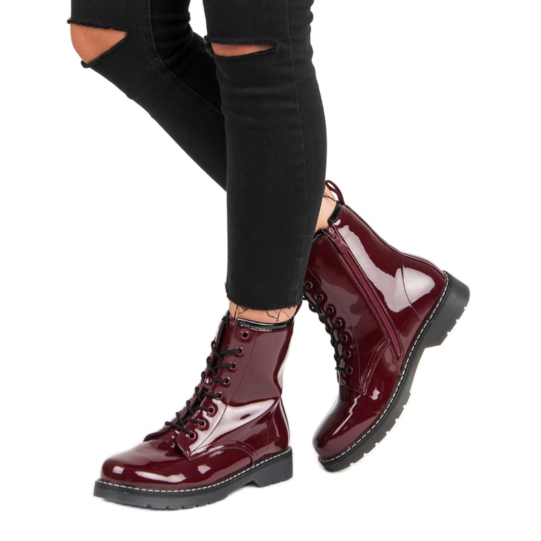 Botas vinceza marrons vermelho 1