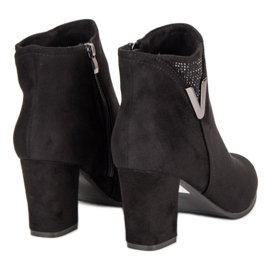 Botins de camurça preta preto 1