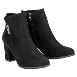 Botins de camurça preta preto 2