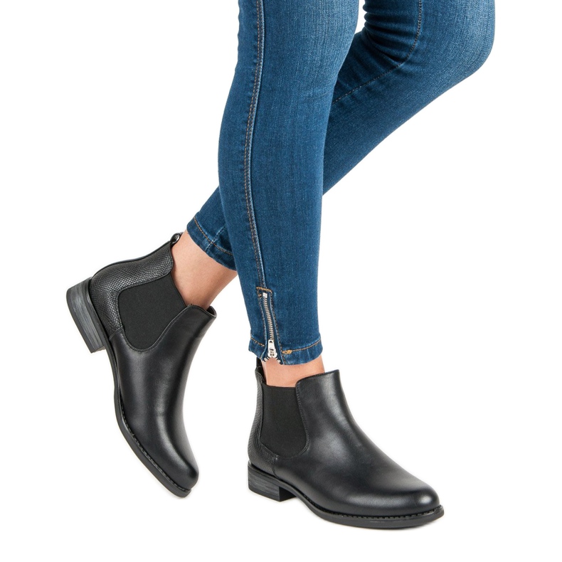 Botas Jodhpur Low Booties preto 2