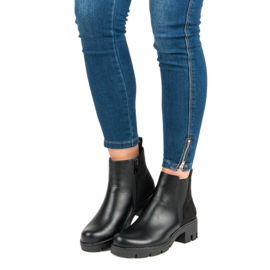 Lucky Shoes Botas de outono confortáveis preto 1