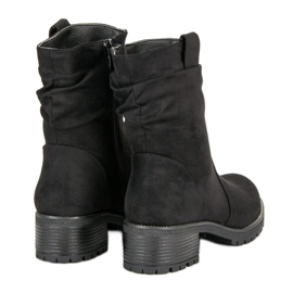 Lucky Shoes Operários de camurça preto 1