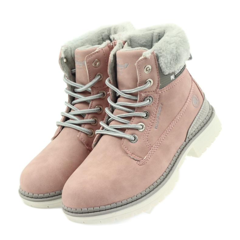 American Club Botas americanas botas botas de inverno 708122 cinza rosa 3