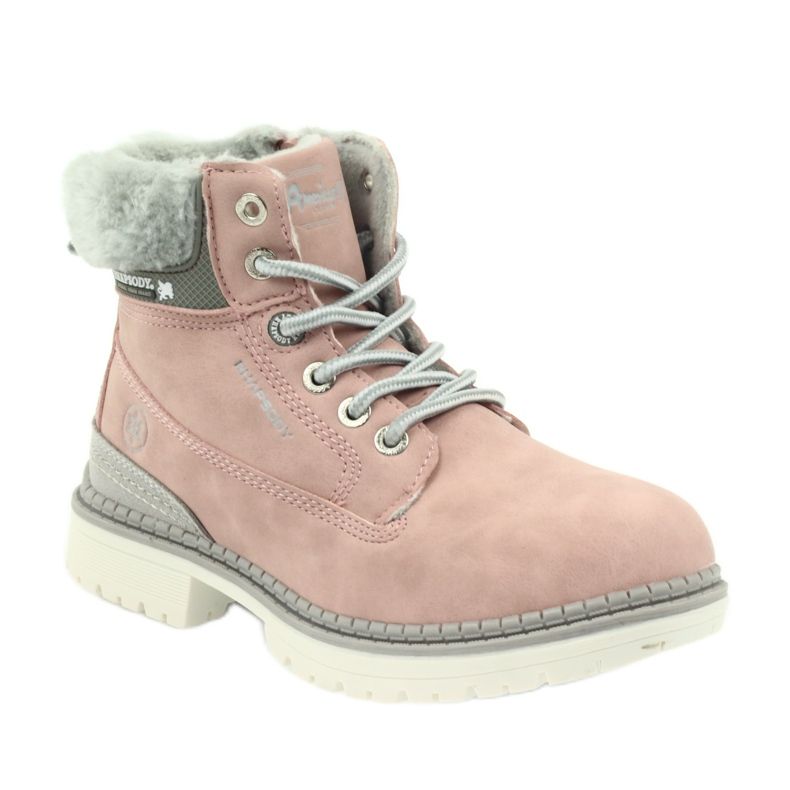 American Club Botas americanas botas botas de inverno 708122 cinza rosa 1