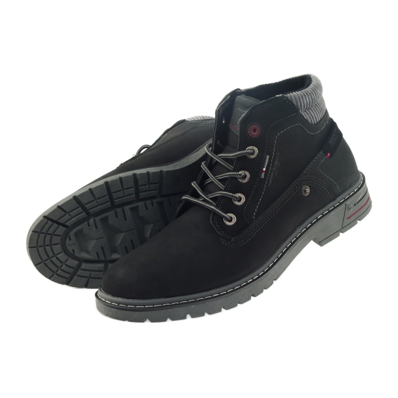 American Club Botas de caminhada americanas botas de trekking de inverno preto 4