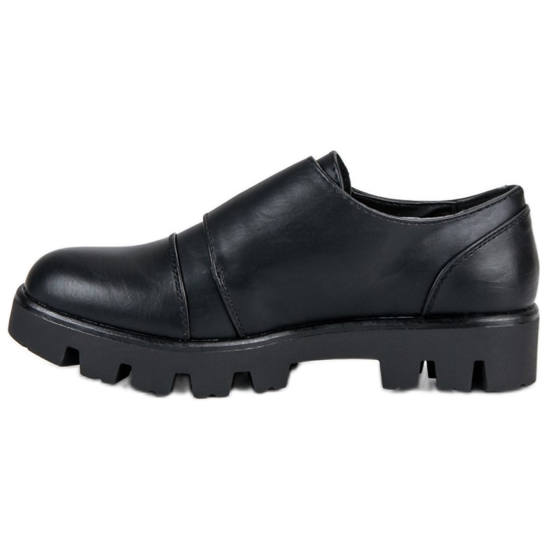 J. Star Sapatos de monge casuais preto 1