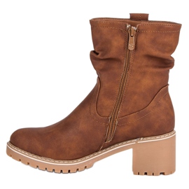 Botas femininas outono marrom 1