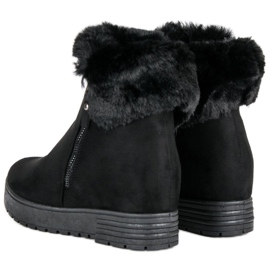 Lucky Shoes Botas pretas de cunha preto 2