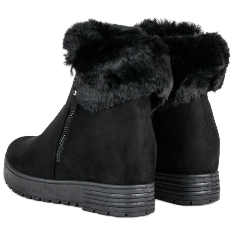 Lucky Shoes Botas pretas de cunha preto 2