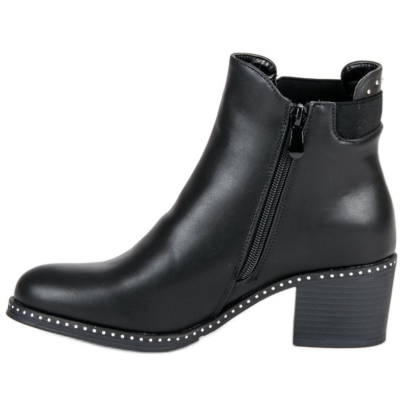 Lucky Shoes Botas de rocha Jodhpur preto 1