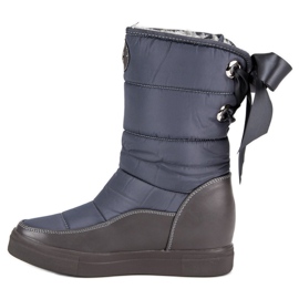 Seastar Botas de neve cinza elegantes 1