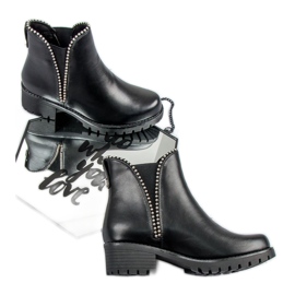 Sixth Sense Botas pretas bota Jodhpur preto 1