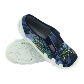 Chinelos de calçados infantis Befado 290y170 azul verde azul marinho 6