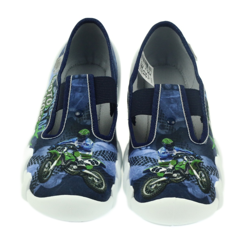 Chinelos de calçados infantis Befado 290y170 azul verde azul marinho 4