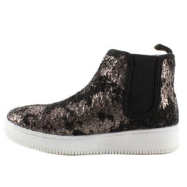 Botas infantis Chelsea com sola esportiva preto 2