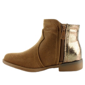 Botas infantis Chelsea k1647301 Camel marrom 1