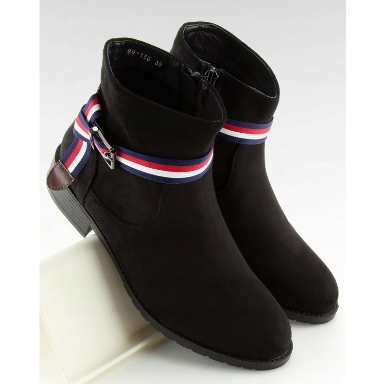 Botas pretas Chelsea para mulheres 99-150 pretas preto 1