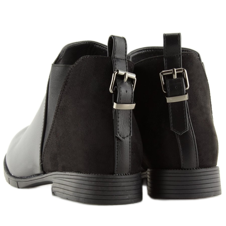 Botas pretas Chelsea para mulheres pretas 3086 pretas preto 2