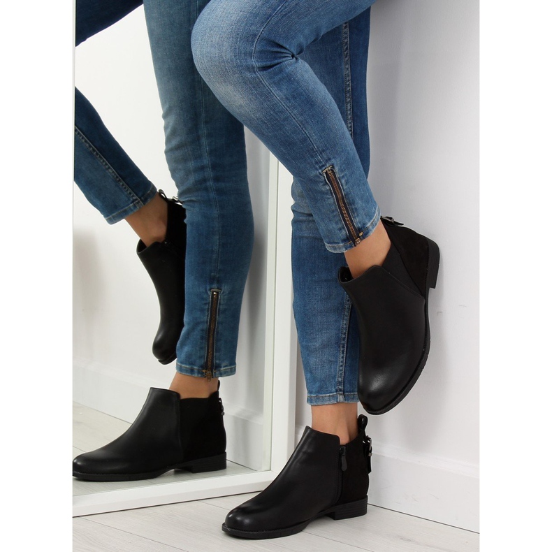 Botas pretas Chelsea para mulheres pretas 3086 pretas preto 1