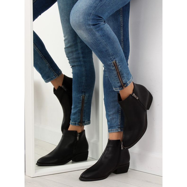 Botas pretas Chelsea para mulheres 9082 pretas preto 1