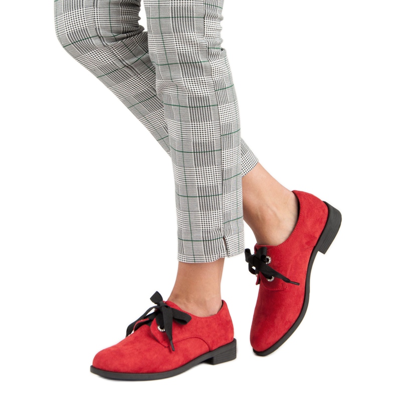 Bestelle Sapatos de camurça vermelha vermelho 1