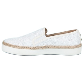 J. Star Tênis femininos elegantes branco 1