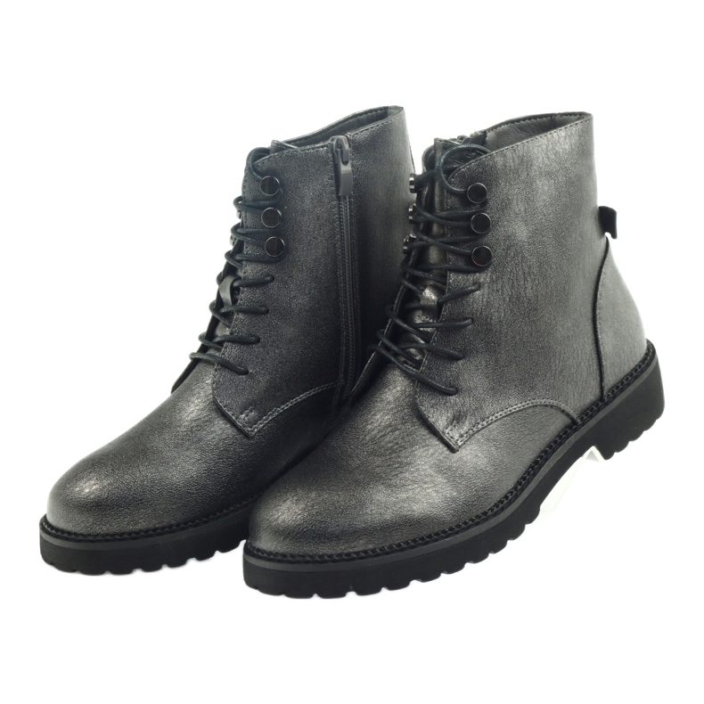 Botas prateadas antigas Sergio Leone 723 cinza 4