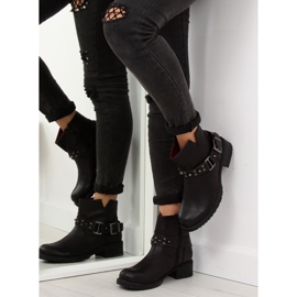 Botas pretas com tachas pretas 810-PA Preta preto 1